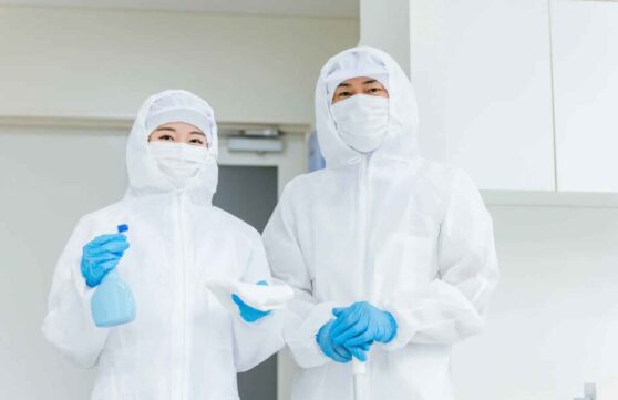 Crime scene cleaning professionals